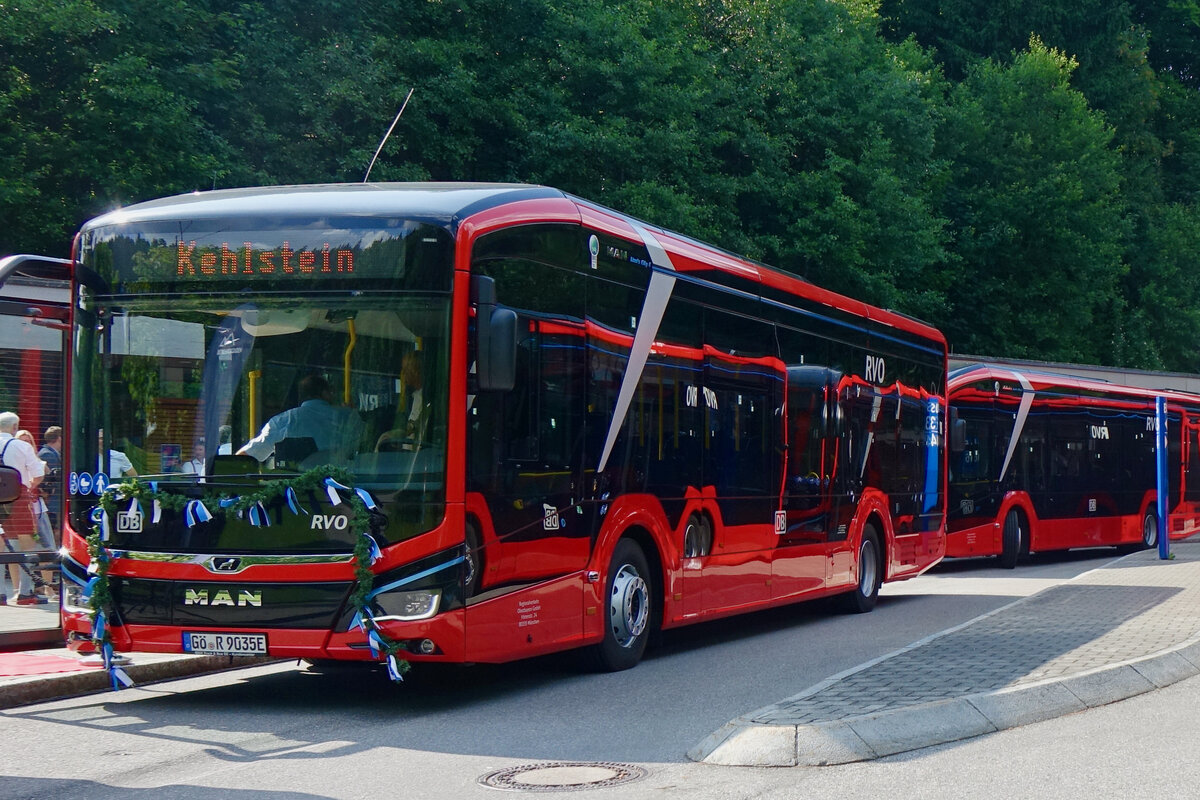 Einweihung der E-Busflotte auf der Kehlsteinlinie in Berchtesgaden | © Annett Wieking