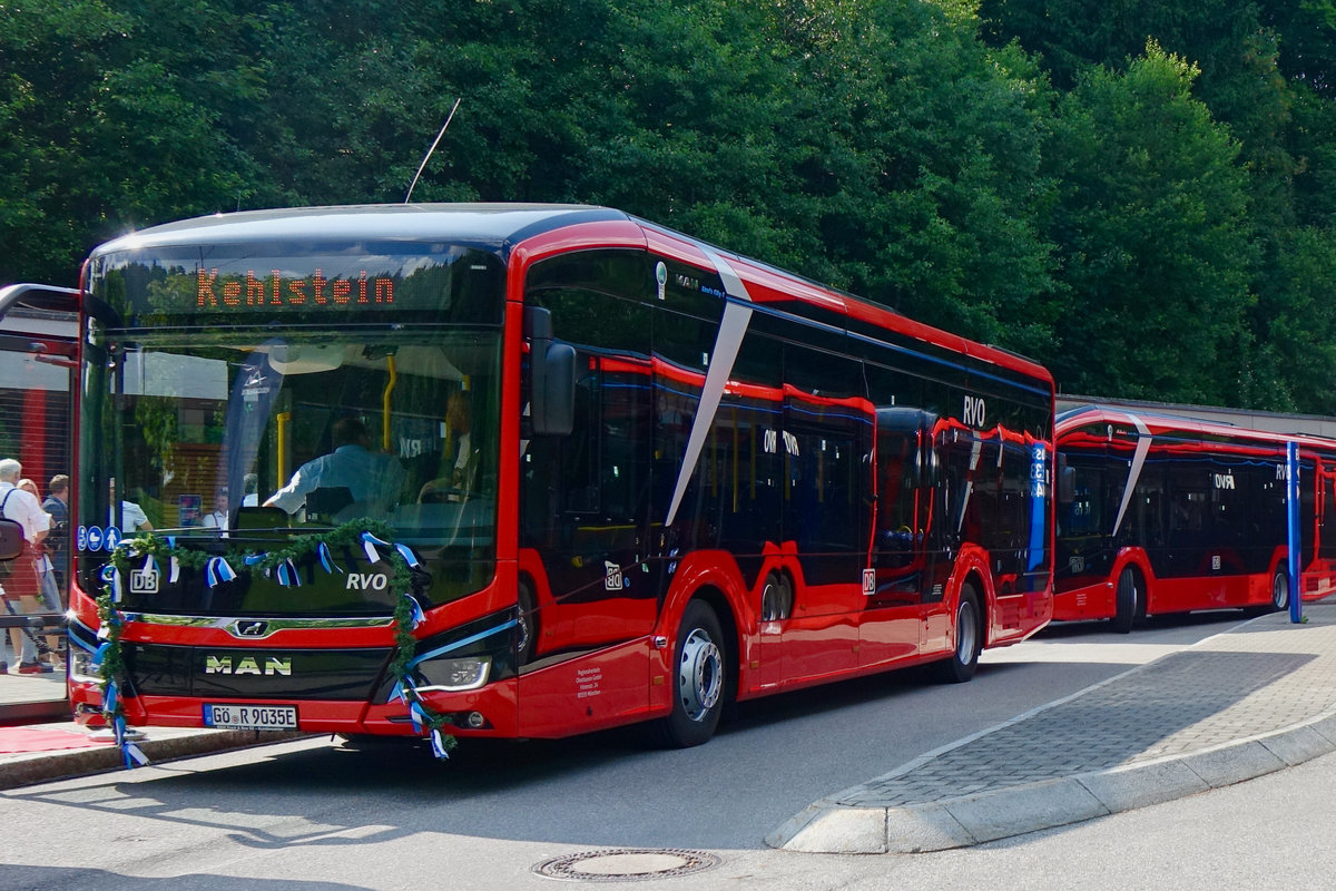 Einweihung der E-Busflotte auf der Kehlsteinlinie in Berchtesgaden