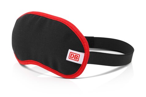 Sleep mask from old corporate clothing | © DB Bahnshop