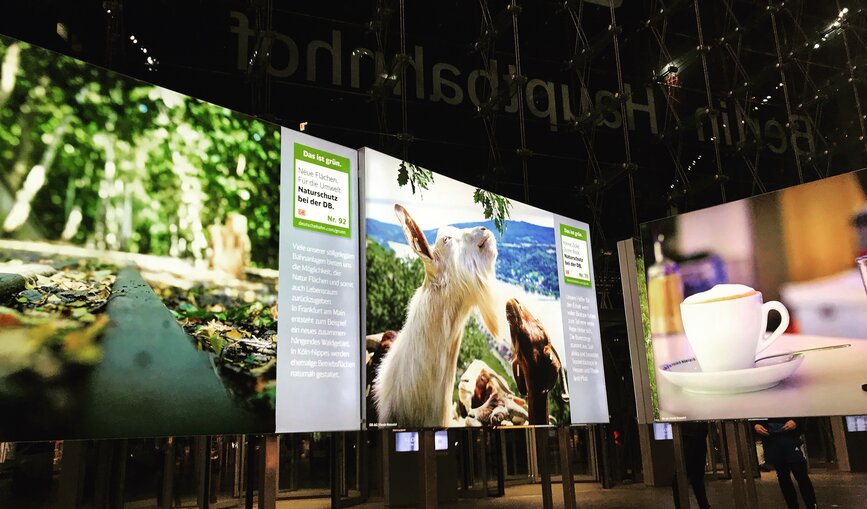 Das ist grün Ausstellung am Bahnhof