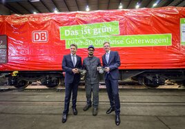 Güterwagen rollen leiser durch Deutschland