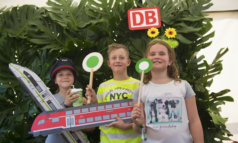 Am DB-Stand konnten Erinnerungsfotos gemacht werden