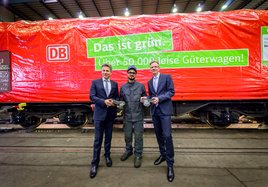 Güterwagen rollen leiser durch Deutschland
