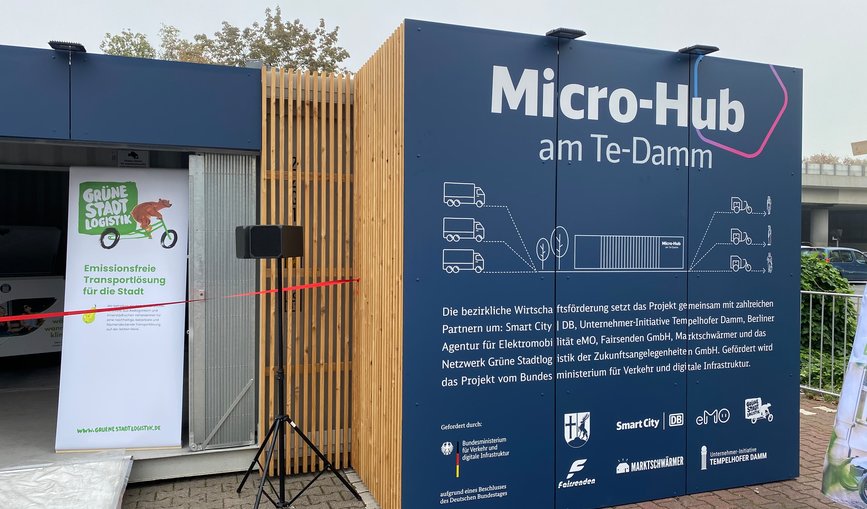 Der Micro-Hub am Tempelhofer Damm.