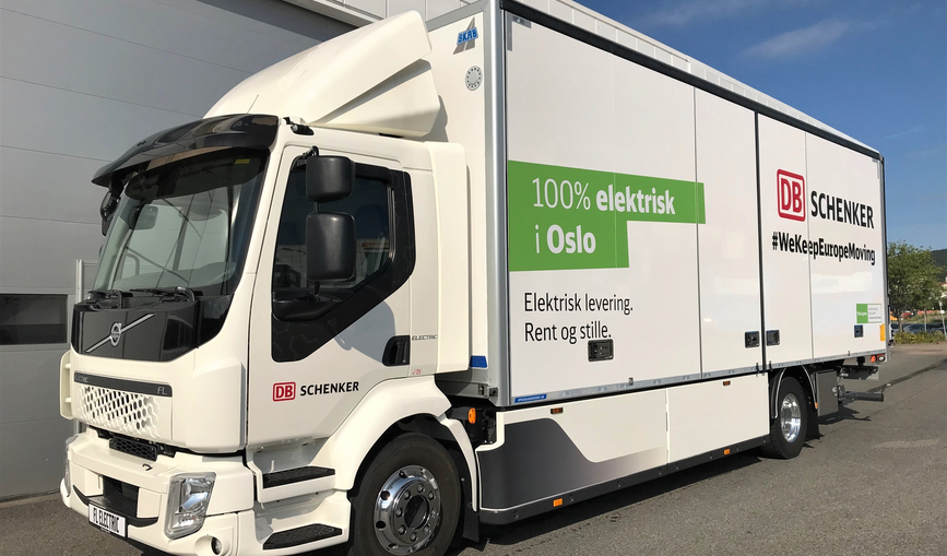 DB Schenker bestellt neue LKW mit E-Antrieb für Stadtlogistik in Oslo. 