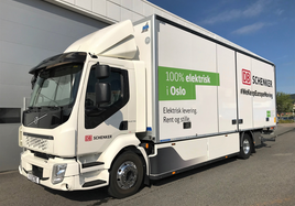 DB Schenker bestellt neue LKW mit E-Antrieb für Stadtlogistik in Oslo. 