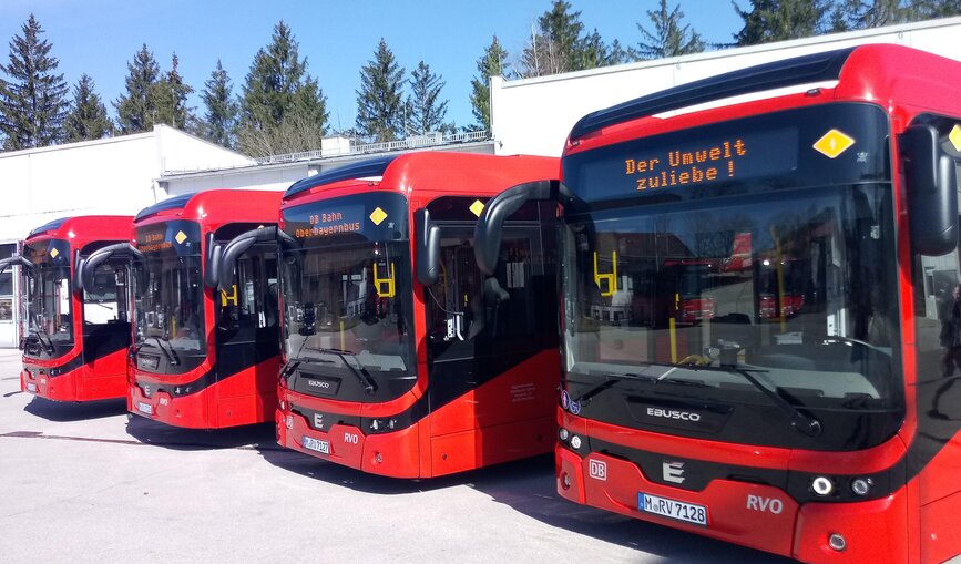 Die neuen Elektrobusse des RVO im Landkreis Bad Tölz-Wolfratshausen.