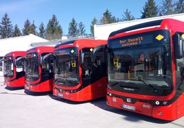 Die neuen Elektrobusse des RVO im Landkreis Bad Tölz-Wolfratshausen.