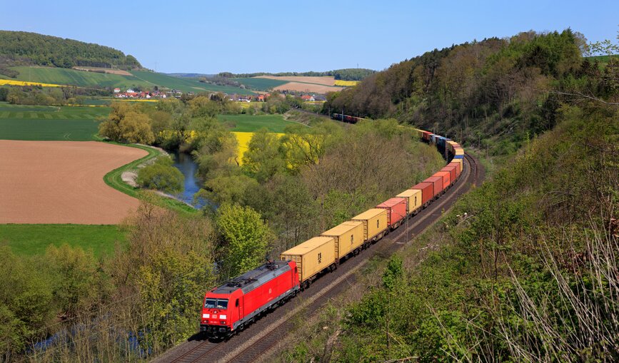 Der Gütertransport auf der Schiene ist klimafreundlich.