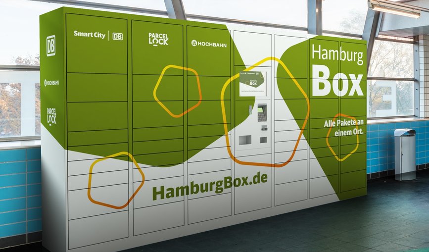 Die Abholstationen sind an 22 Bahnhöfen und Haltepunkten in Hamburg zu finden.