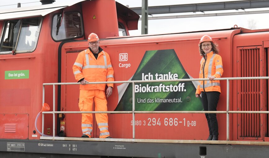 Neuer Biokraftstoff für das Klima bei DB Cargo.
