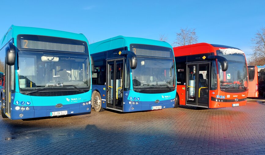 Neue Elektrobusse in Schleswig-Holstein
