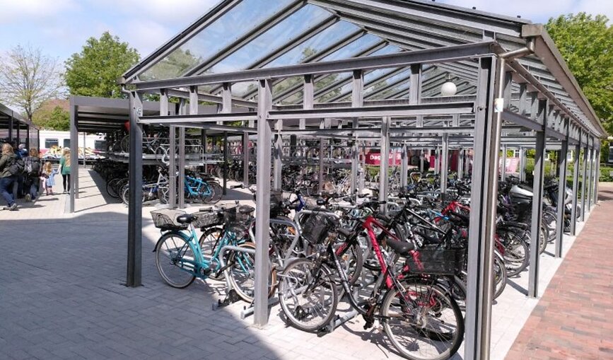 Neue Fahrradstellplätze am Bahnhof Niebüll