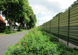 Lärmschutzwände in Wohngegend