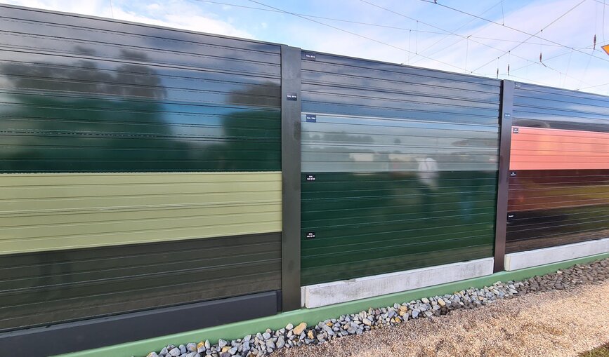Neues Gestaltungskonzept für Lärmschutzwand im Mittelrheintal