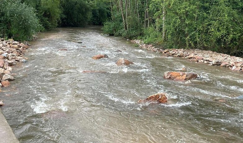 Strömung im Fluss Nidda | © Deutsche Bahn AG