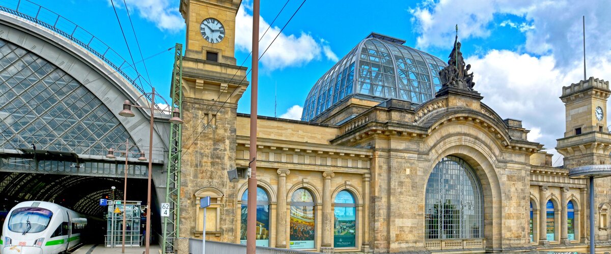 Die Ostansicht des Hauptbahnhof Dresden. | © Deutsche Bahn AG / Christian Bedeschinski