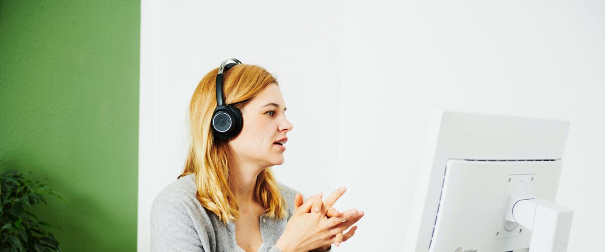 Eine Videokonferenz im Home Office. | © DB AG / Dominic Dupont