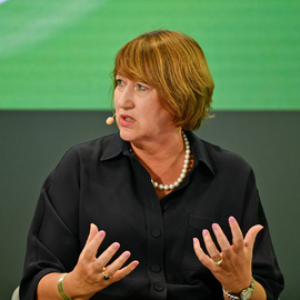 Hildegard Müller, Präsidentin des VDA, beim Forum Nachhaltigkeit 2023 | © DB AG / Jet-Foto Kranert