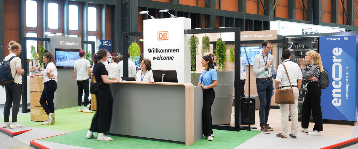 Die Deutsche Bahn beim GREENTECH FESTIVAL 2023 | © DB AG / Oliver Lang