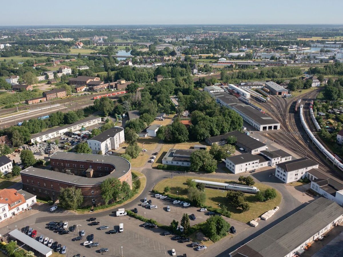 Der RailCampus OWL in Minden aus der Vogelperspektive | © DB Systemtechnik, Patrick Kuschfeld