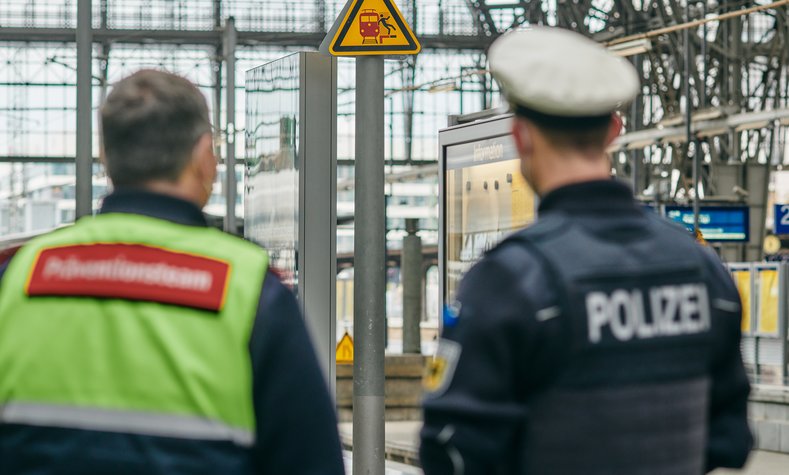 Präventionsteam von DB Sicherheit und Bundespolizei gemeinsam unterwegs