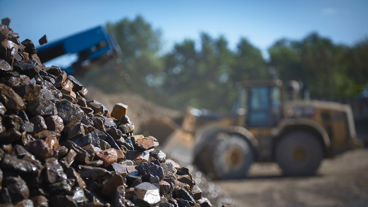 Ein Haufen Schottersteine