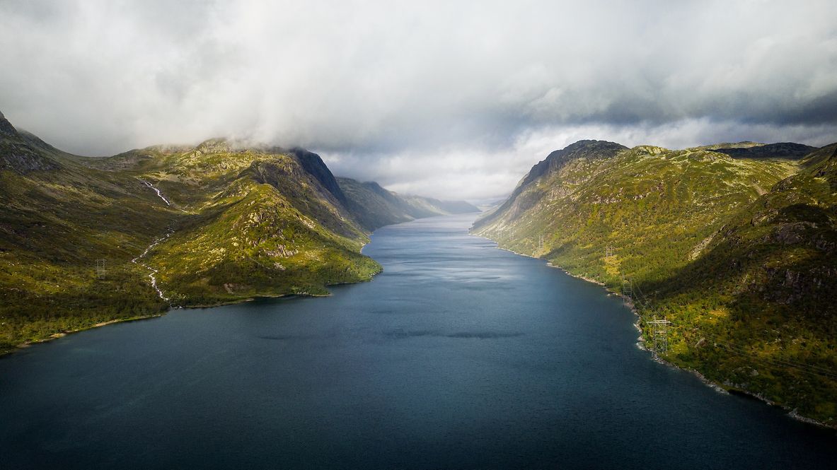 Eine Fjordlandschaft im Süden Norwegens