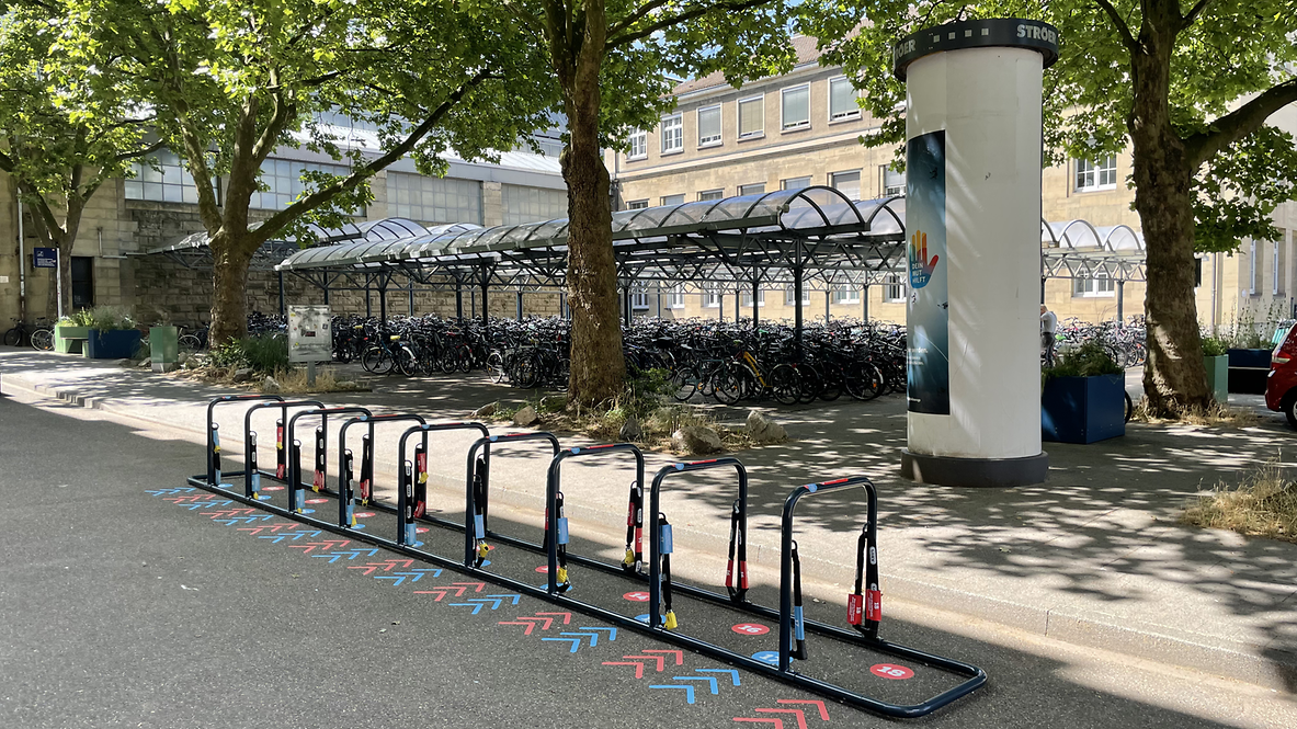Fahrradreparaturstation in Karlsruhe 