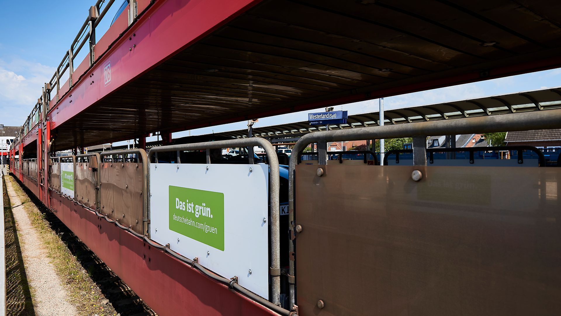 Sylt Shuttle mit Umweltlabel der Deutschen Bahn