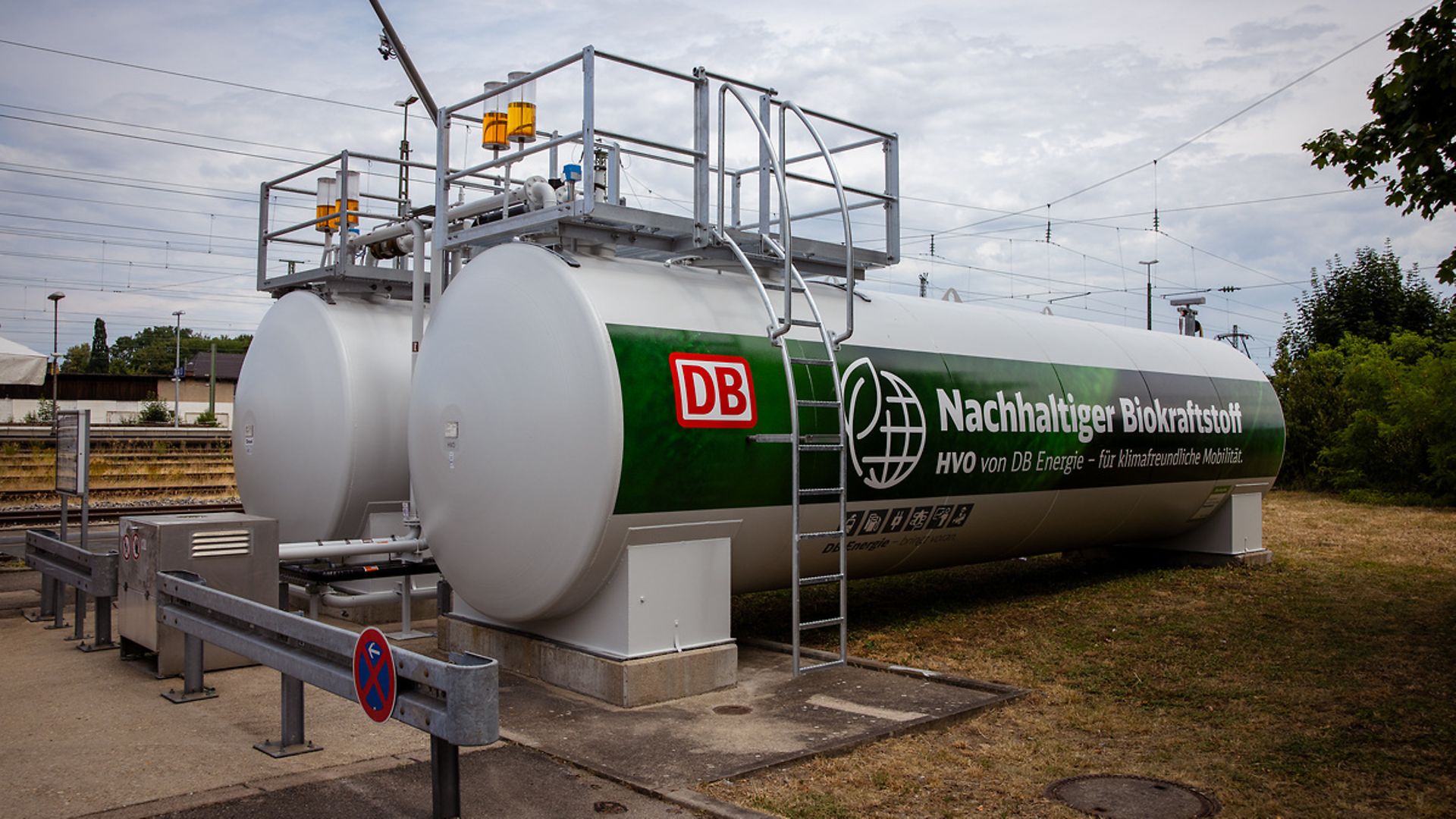 Ein mobiler Tankcontainer für die HVO-Betankung