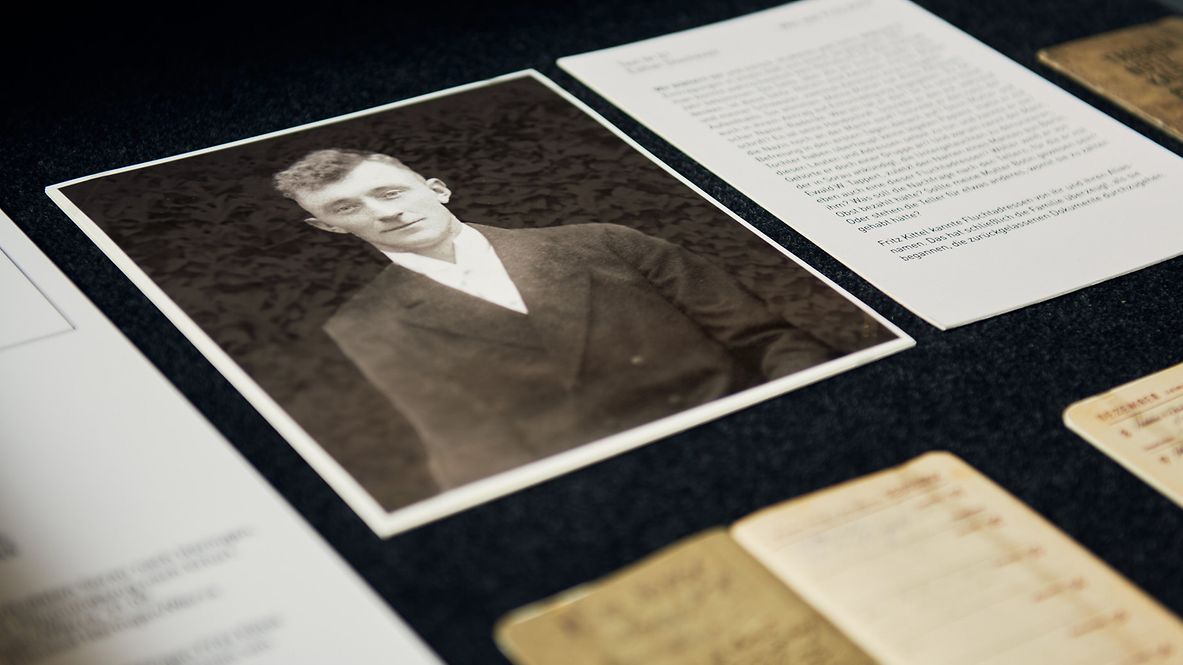 Exponate der Ausstellung über Reichsbahner Fritz Kittel 