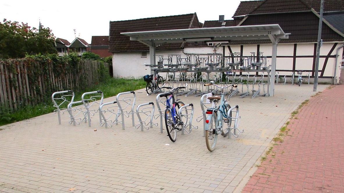 Fahrradstellplätze am Bahnhof Burgdorf