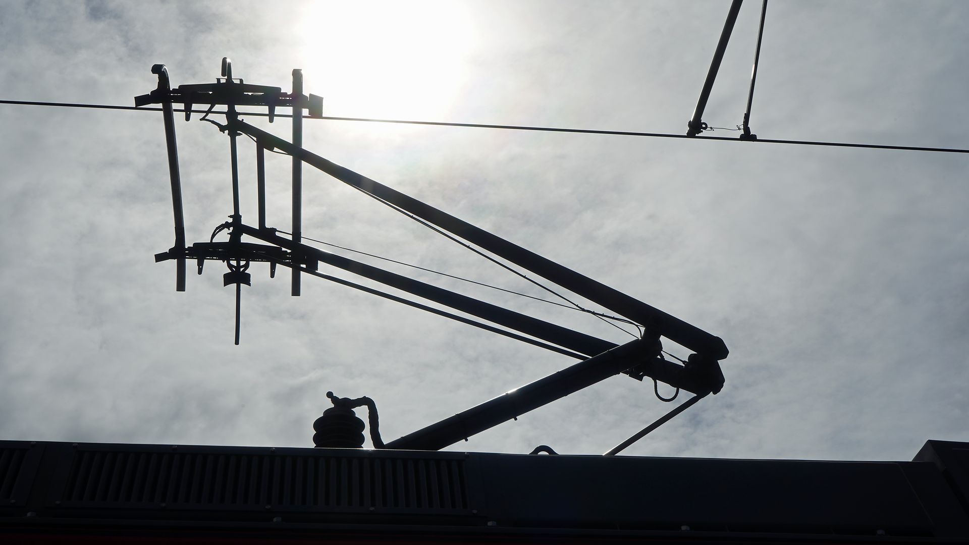 Stromabnehmer einer Oberleitung der DB AG