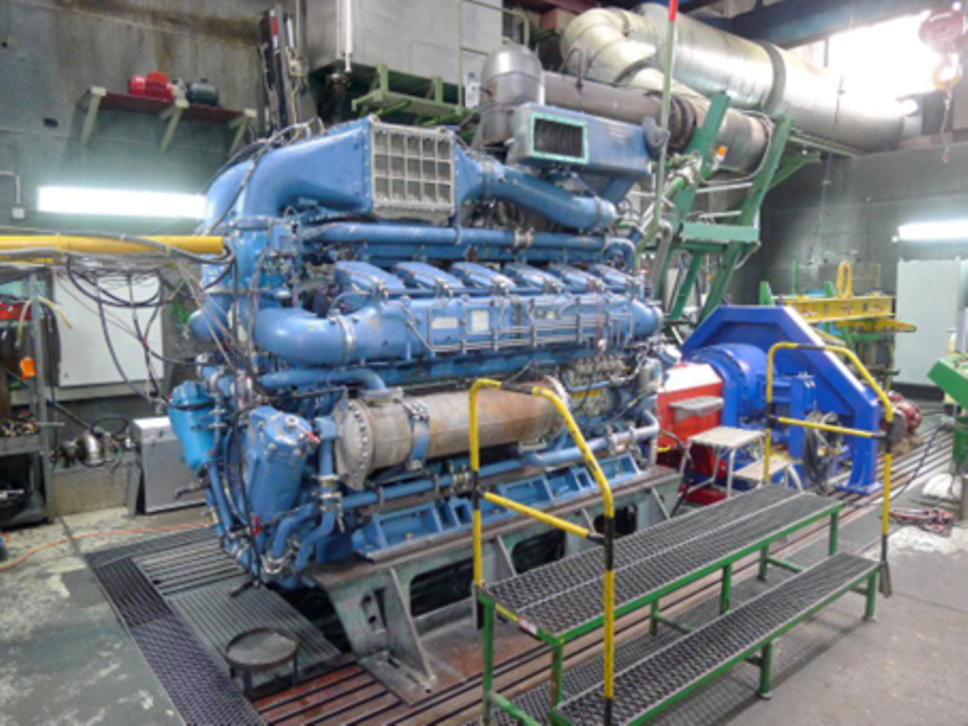 MTU 12V 956 TB11 auf dem Prüfstand