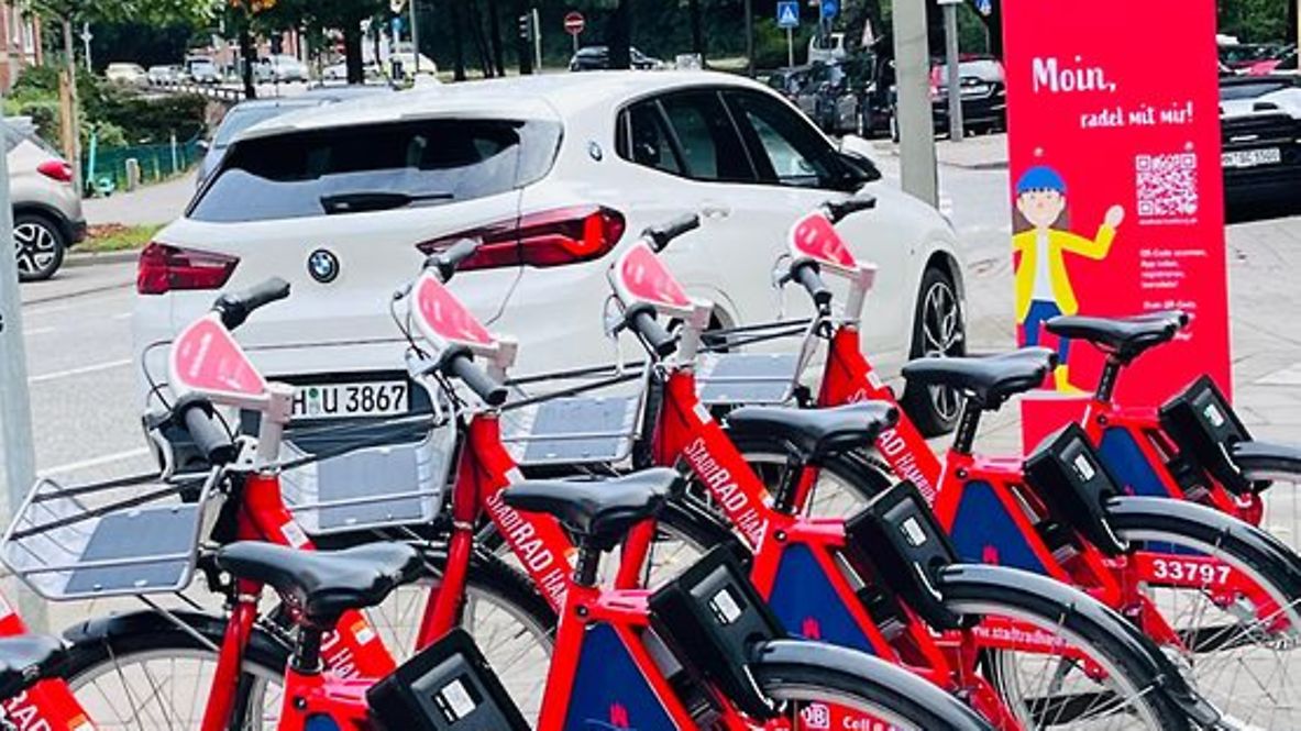 StadtRAD-Station in Hamburg
