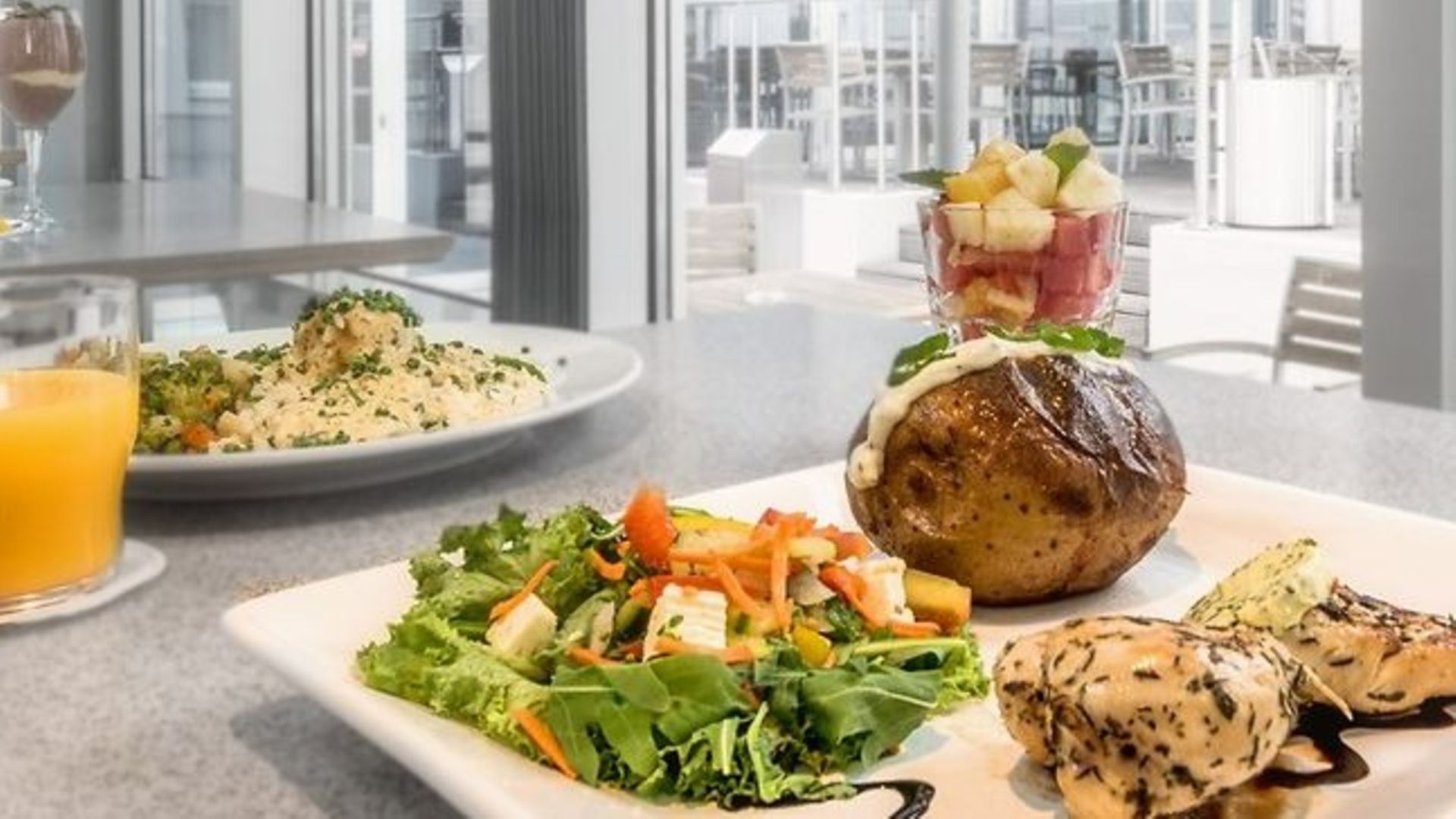 Speise in Betriebsrestaurant