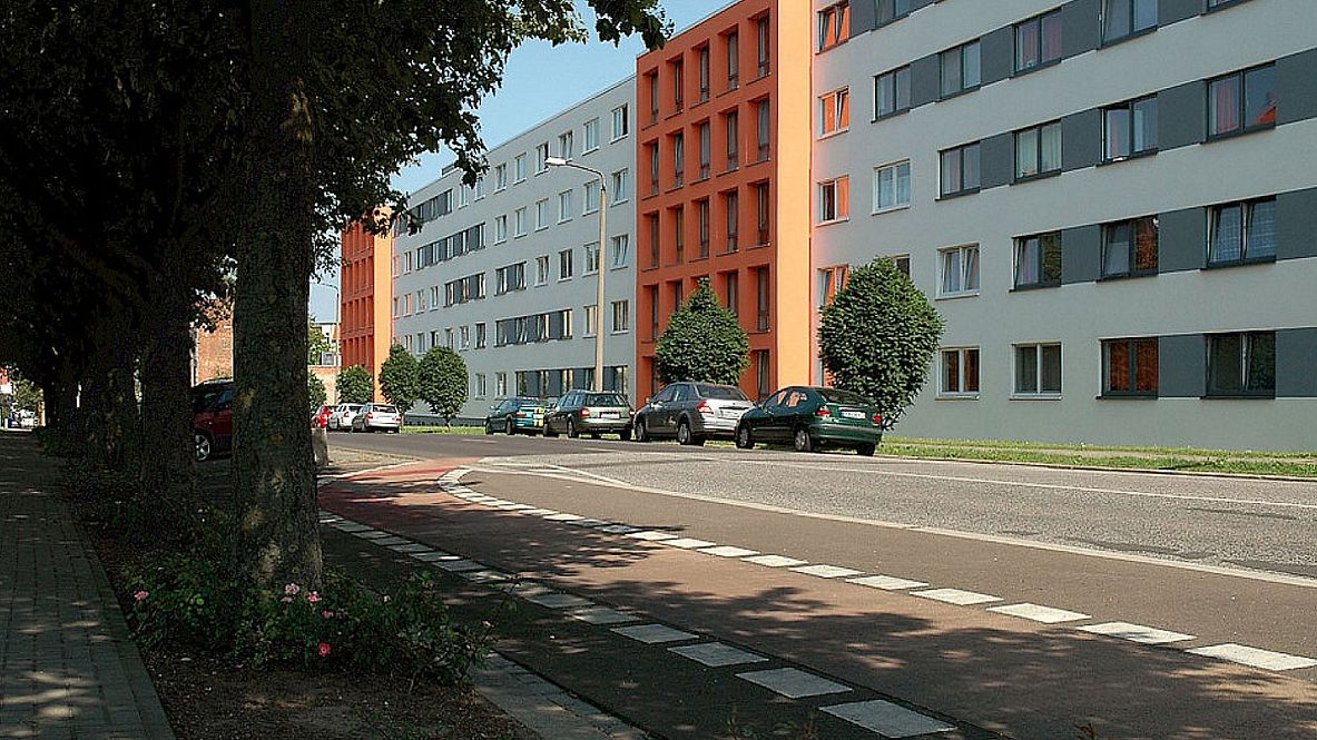 Wohnanlage für Auszubildende der DB in Magdeburg