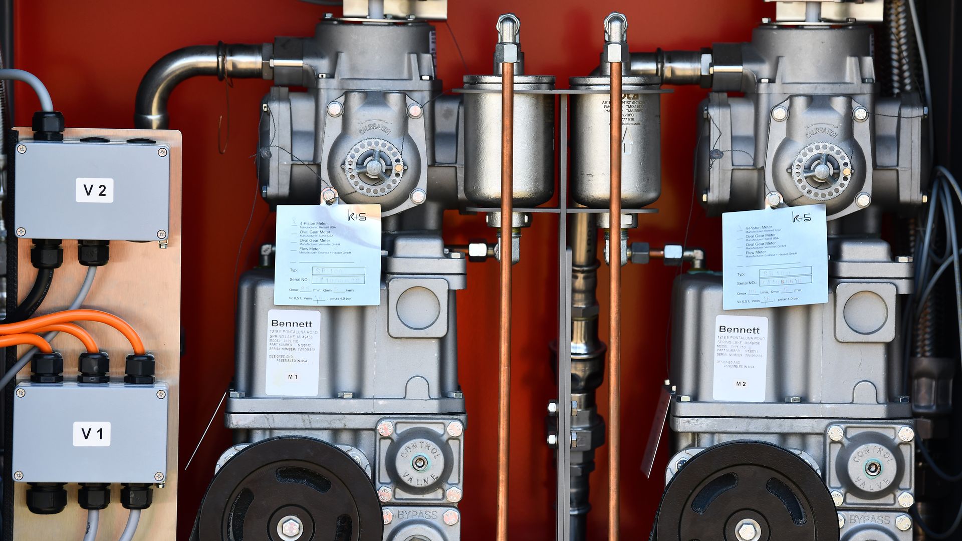 The engines of a train