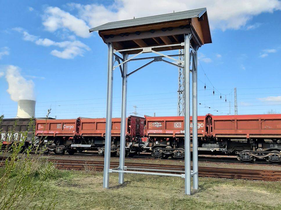 Swallow tower at the DB Cargo plant in Rostock