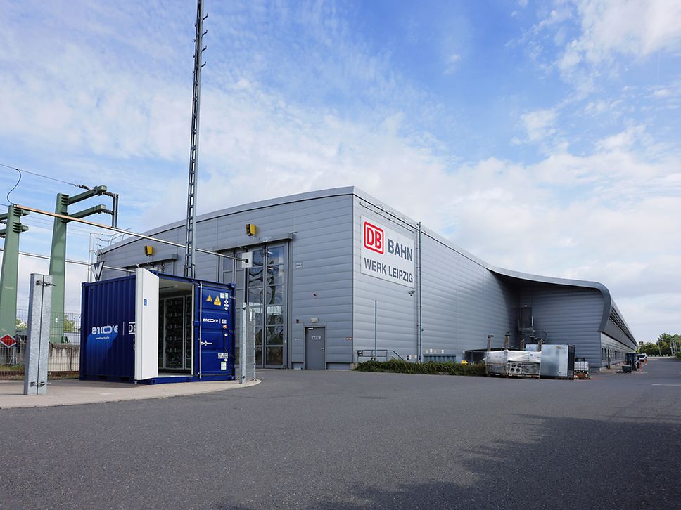 ICE depot in Leipzig