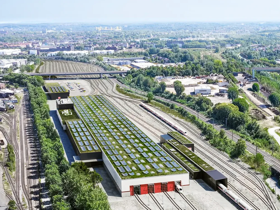 Visualization of the planned ICE plant in Dortmund